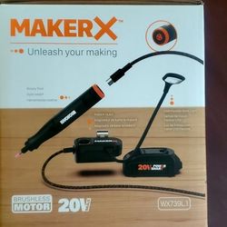 Brand New MakerX Rotary Tool Kit With Worklight