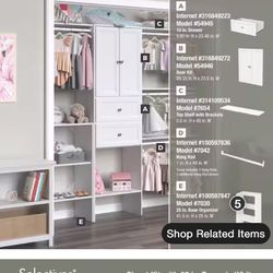 ClosetMaid Organizer System! Fully Customizable 