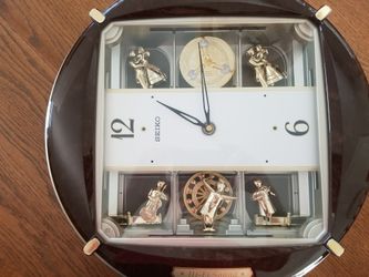 Seiko Melodies in Motion Endless Waltz Clock Retired QXM279BRH for