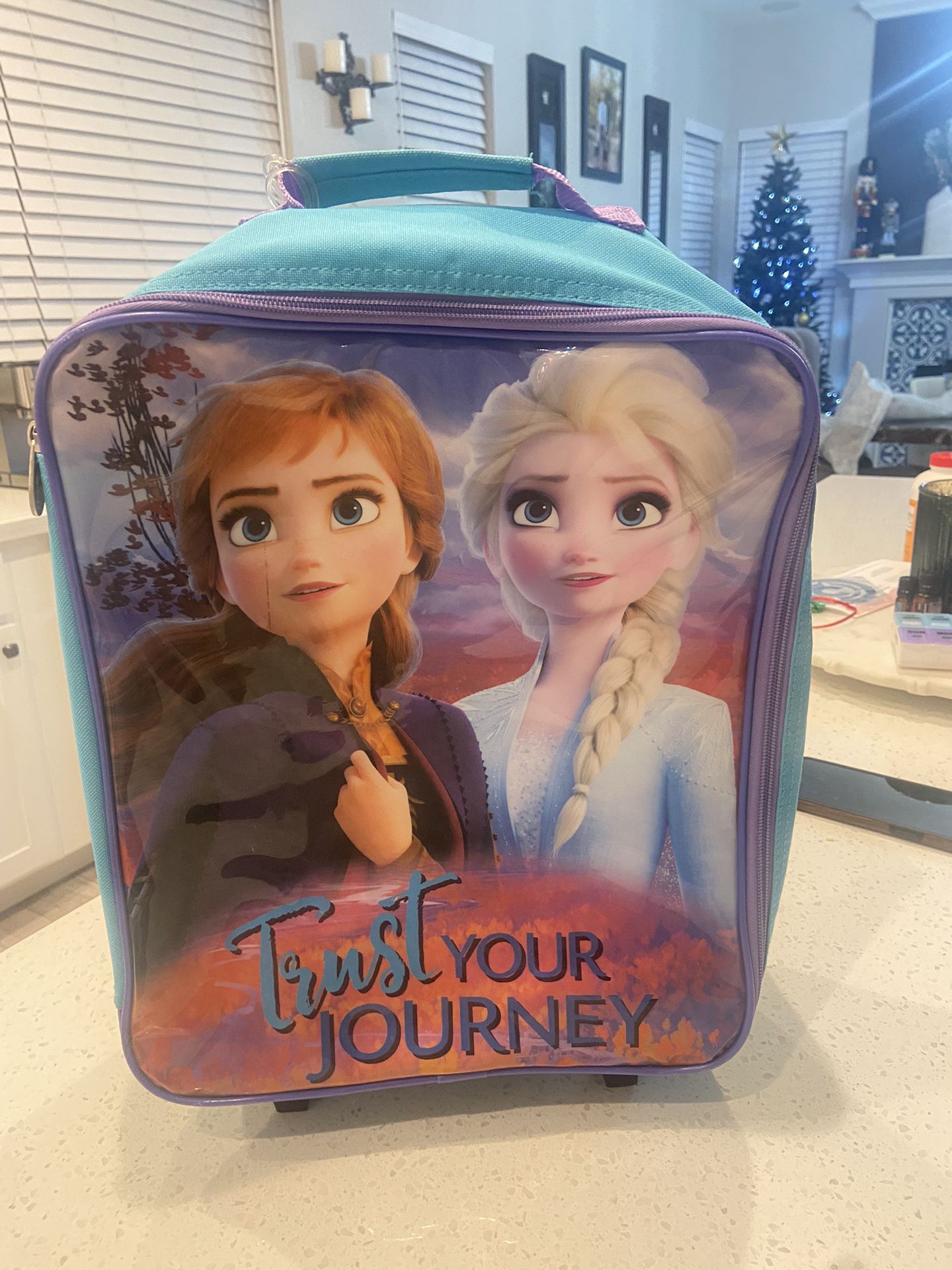 Anna Elsa Frozen Kid Suitcase - Carry On Luggage 