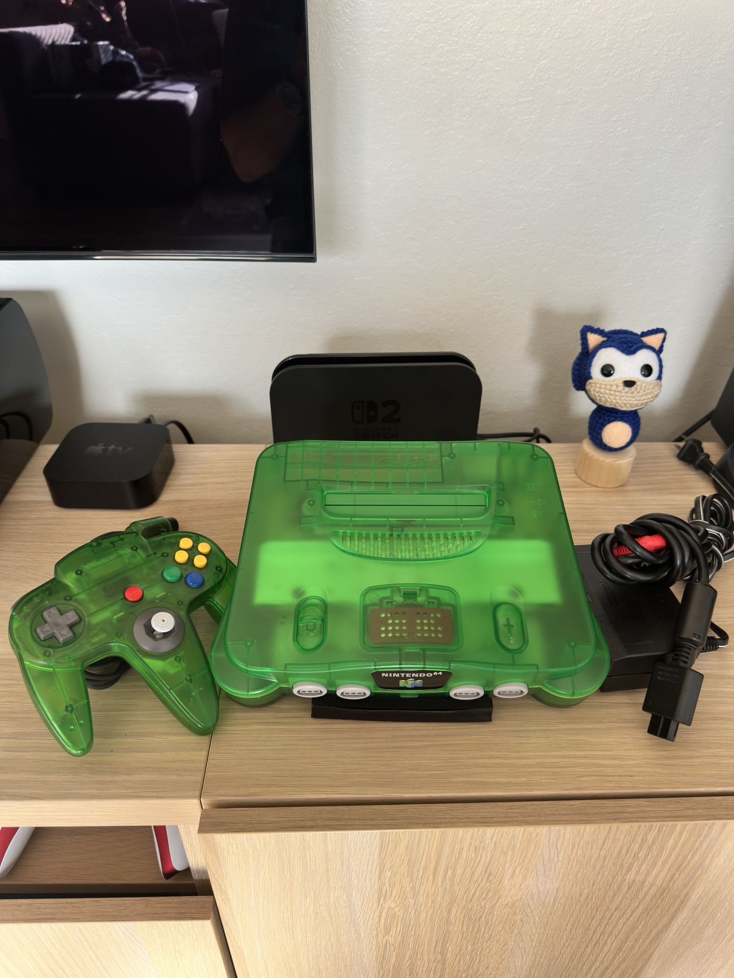 Nintendo 64 Jungle Green With Red Expansion Pak