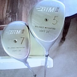 Pair BTM II #5 and #7 Driver/Woods