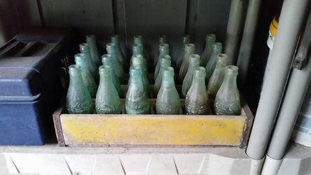 Old florida stamped coke bottles make offer will sell individual