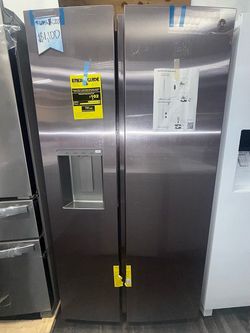 GE Side-by-Side Refrigerator (Stainless Steel)
