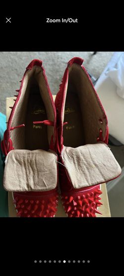 Christian Louboutin Louis Spikes High Top Sneakers Red Mens Size 44 for  Sale in Leander, TX - OfferUp