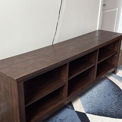 Brown Wooden Media Tv Console