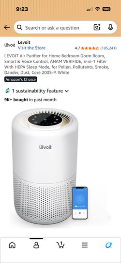 Levoit Core 200S Smart True HEPA Air Purifier