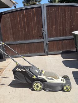 Ryobi electric lawn mower 18v
