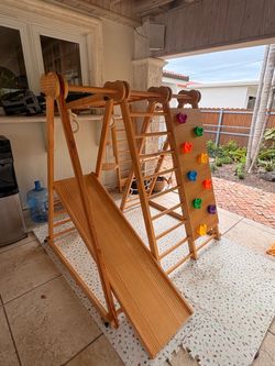 Avenlur Chestnut 8-in-1 Foldable Jungle Gym, Indoor Playground