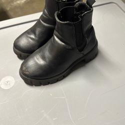 Black Boots Children Size 13