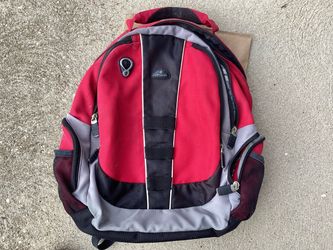 Samsonite Book Bag Knapsack Carry-On Backpack Red Preowned