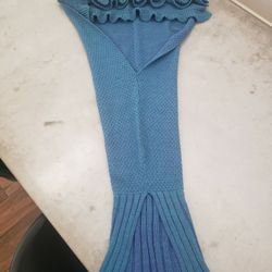 Beautiful Knitted Mermaid Tail Blanket