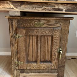 White clad End Tables/cabinets 