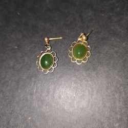 Vintage Jade Earrings New