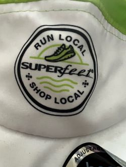 Performance Running Hat by BOCO. Vented, premium sizing clasp. Attention getting Lime green
