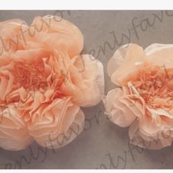Luv Ribbons Scallop Shaped Tissue Floral Decor total of 7 size 20” 