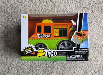 Taco Truck Toy 6" Friction Powered Pull Back Food Truck New