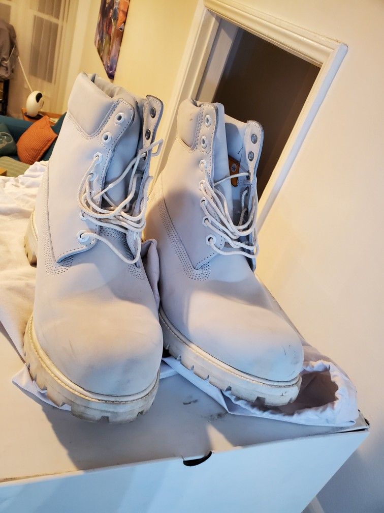 White Timberland 