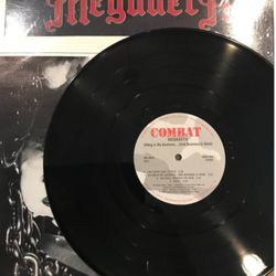Megadeth Killing Is My Business Vinyl.  Combat Records Original 80’s. 
