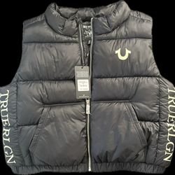 New Womens True Religion Puffer Vest
