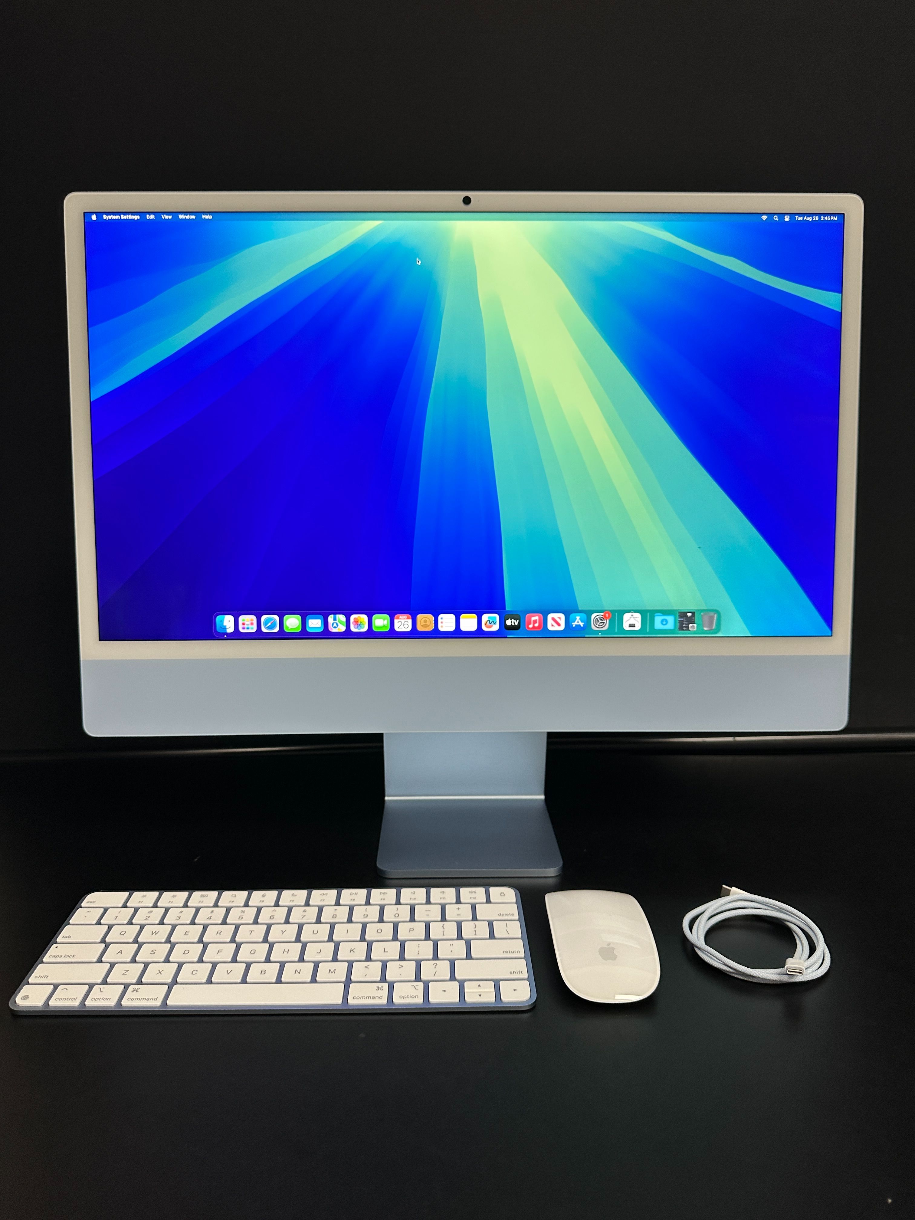 🔥FINANCE AVAILABLE🔥Apple - iMac 24-inch All-in-One - M4 chip - Built for Apple Intelligence - 8 Core CPU - 8 Core GPU-16GB Memory - 256GB SSD - Blue