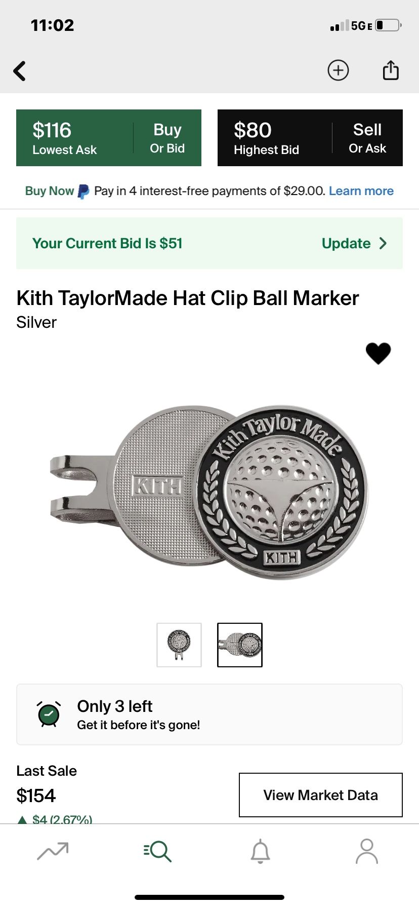 Kith Taylormade Hat Clip Ball Marker