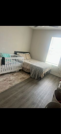 Queen mattress and Bed frame