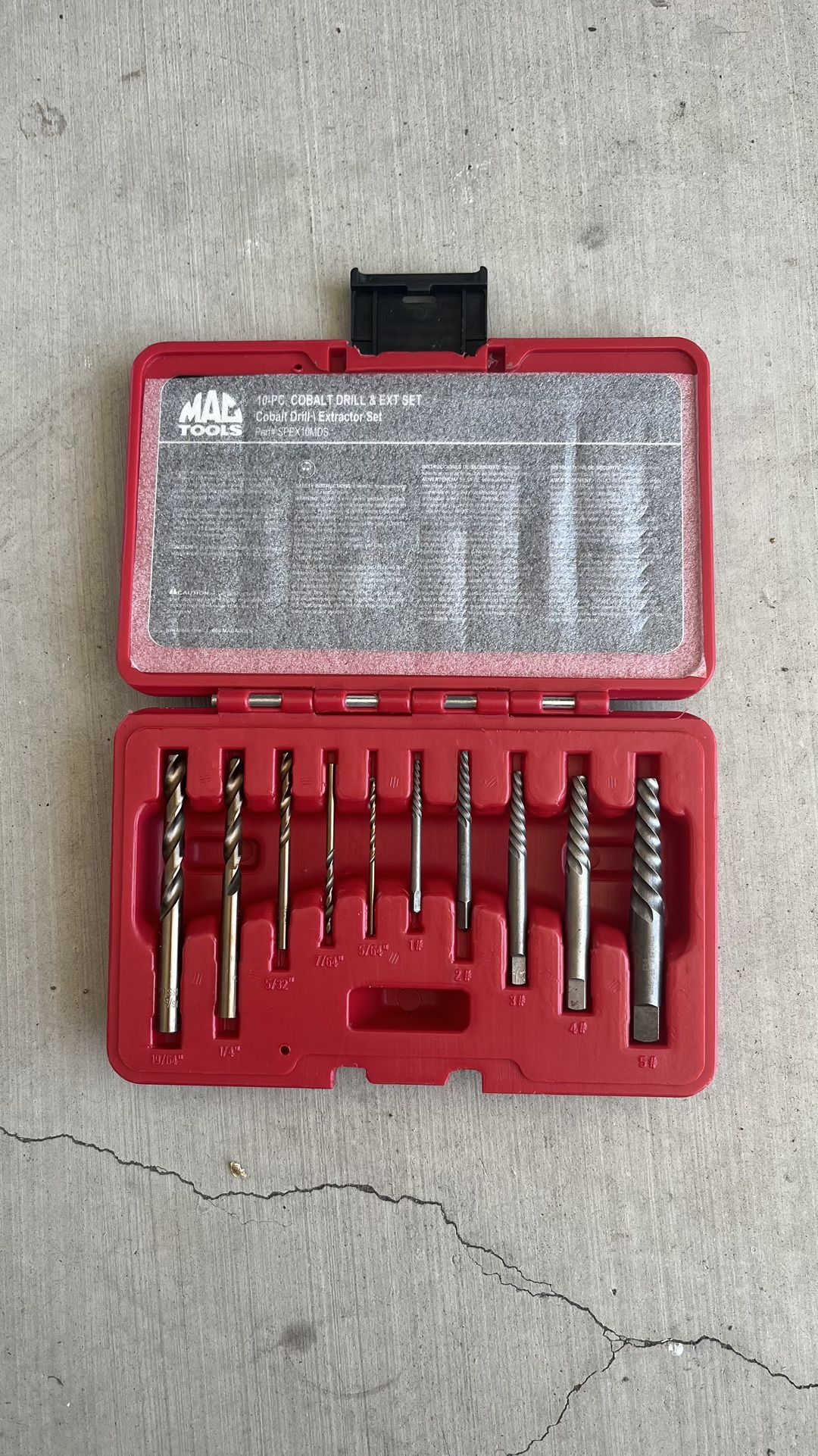 Mac Tools 10-piece Cobalt Drill & Extractor Set