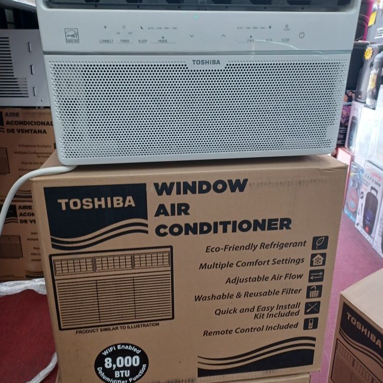 Get New Ac's With Warranty.  8000btu Windows Ac By Toshiba WiFi Smart 