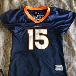 Broncos Tim Tebow women’s medium.. Rhine stone collar