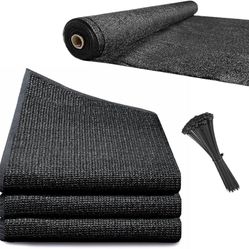 Shade Cloth 90% Privacy Screen Dark Gray 6,5x100 Ft +100 Cable Ties for Easy Setting Garden Fence, Balcony Privacy Screen, Garden Shade Cloth, High Qu