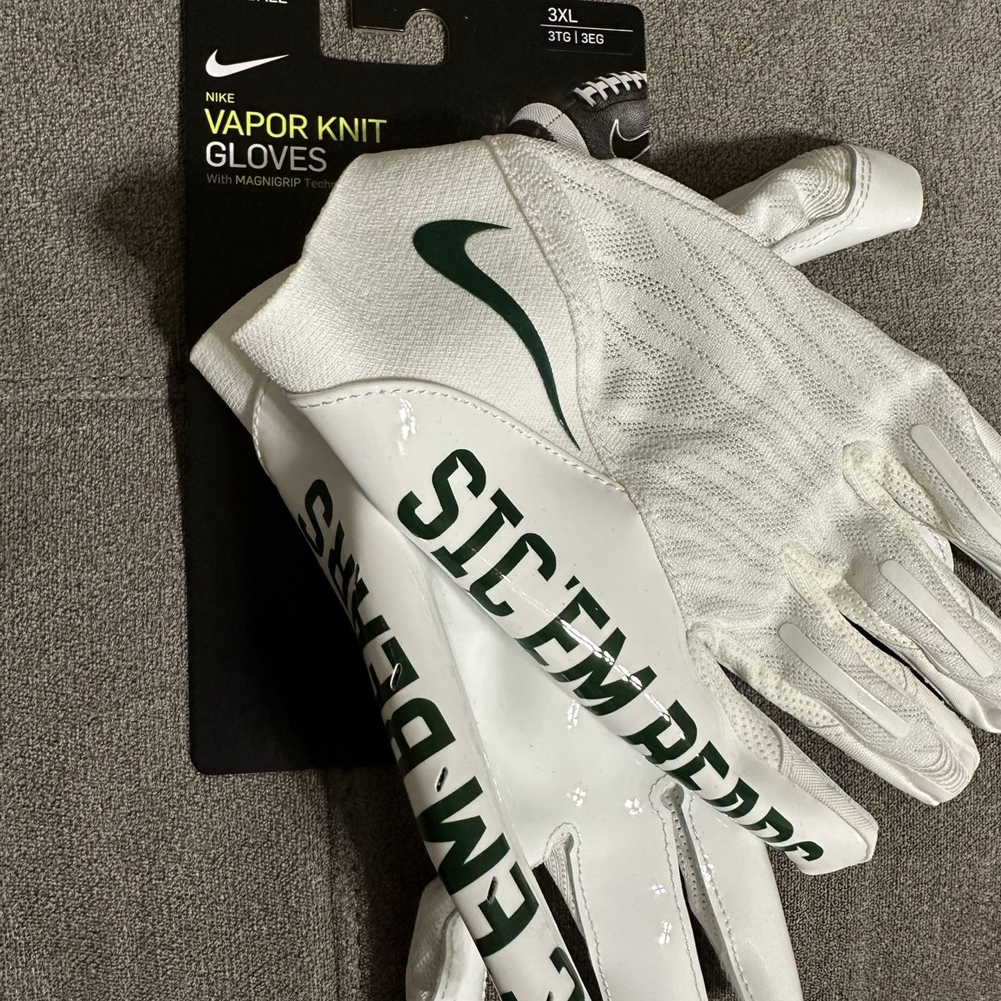 Nike Vapor Knit Gloves Wht/Wht/Blk