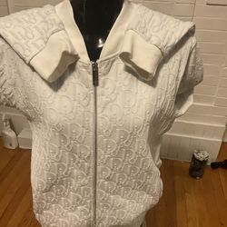 Mens Dior off white monogram track jacket