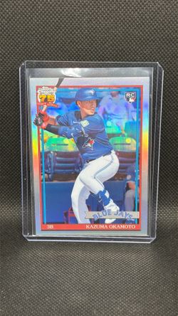 KAZUMA OKAMOTO 2026 TOPPS CHROME 1991 35th Anniversary Insert ROOKIE 91CB-24