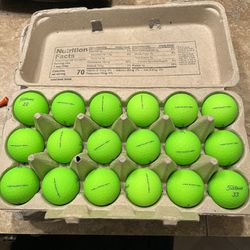 18 Matte Green Titleist Velocity Golf Balls