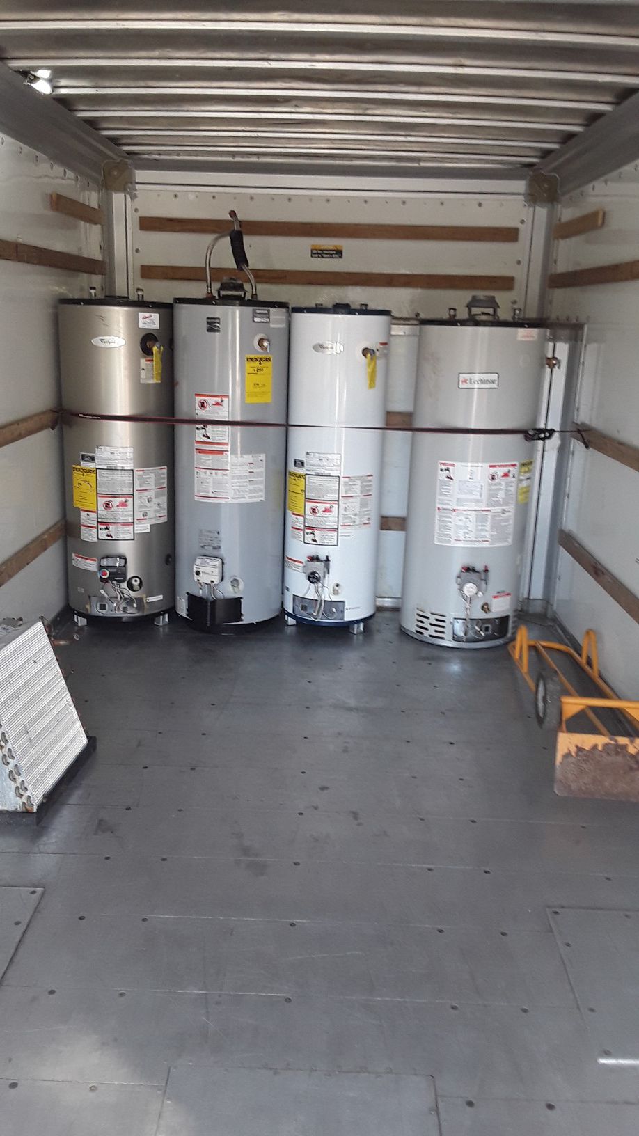Good used 40-gallon hot water heaters