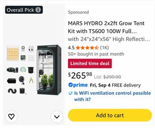 Mars Hydro 2x2 Grow Tent Kit