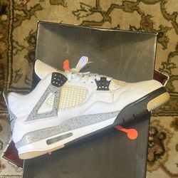 Jordan Retro 4 White Cement Size 10
