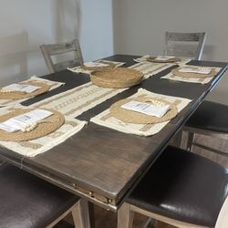 Refinished 6-8 Person Dining Room Set