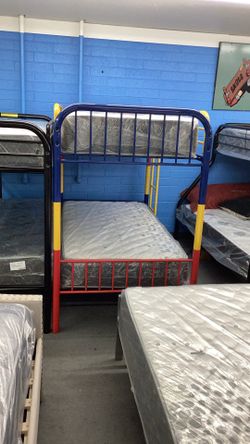 Multicolor Twin-twin Bunk Bed 