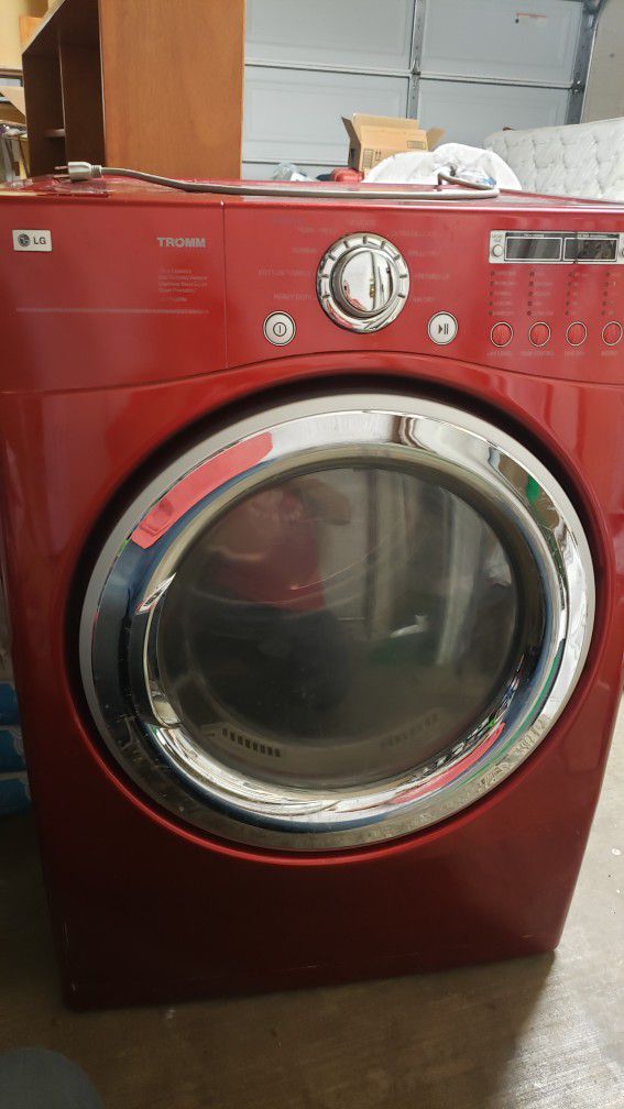 LG Gas Dryer -Red, works