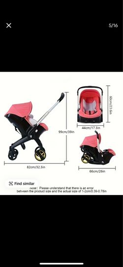 All in one foldable car seat
