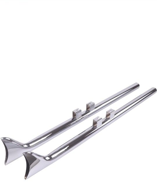42" Inch Fishtail Exhaust Pipes Harley Motorcycle