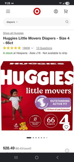 Huggies size 4