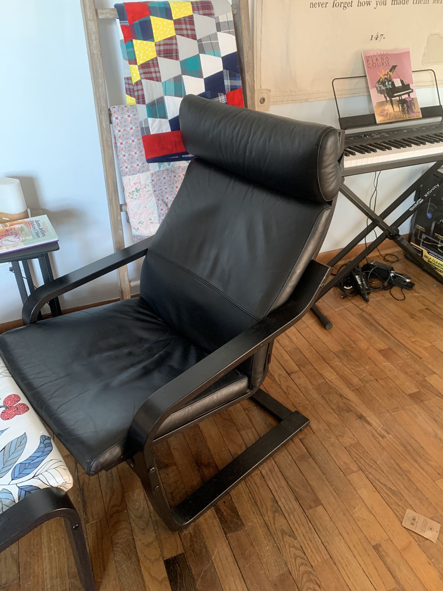 Poang Chair & Ottoman Ikea