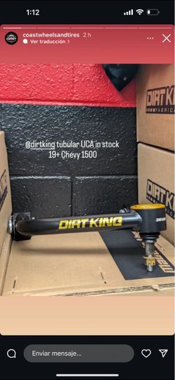 Dirt king Tubular Upper Control Arm For 19+ Chevy 1500