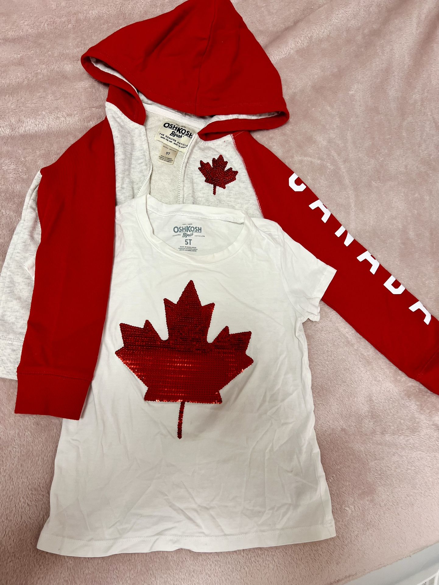 Oshkosh Canada Jacket and Shirt Set Size 5T