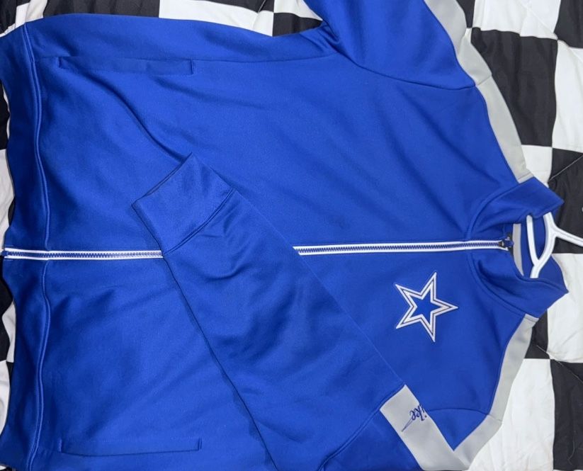 Men's Nike Royal Dallas Cowboys Historic Track Full-Zip Jacket