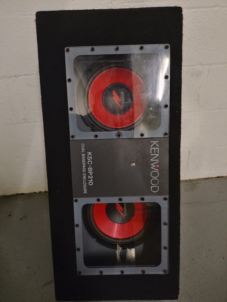 Kenwood Speakers, Dual Bandpass Enclosure And Amp