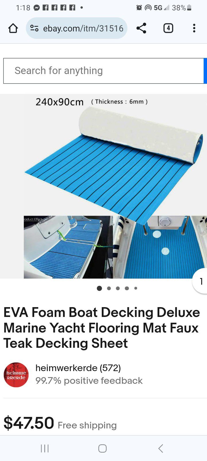Boat Decking New $10